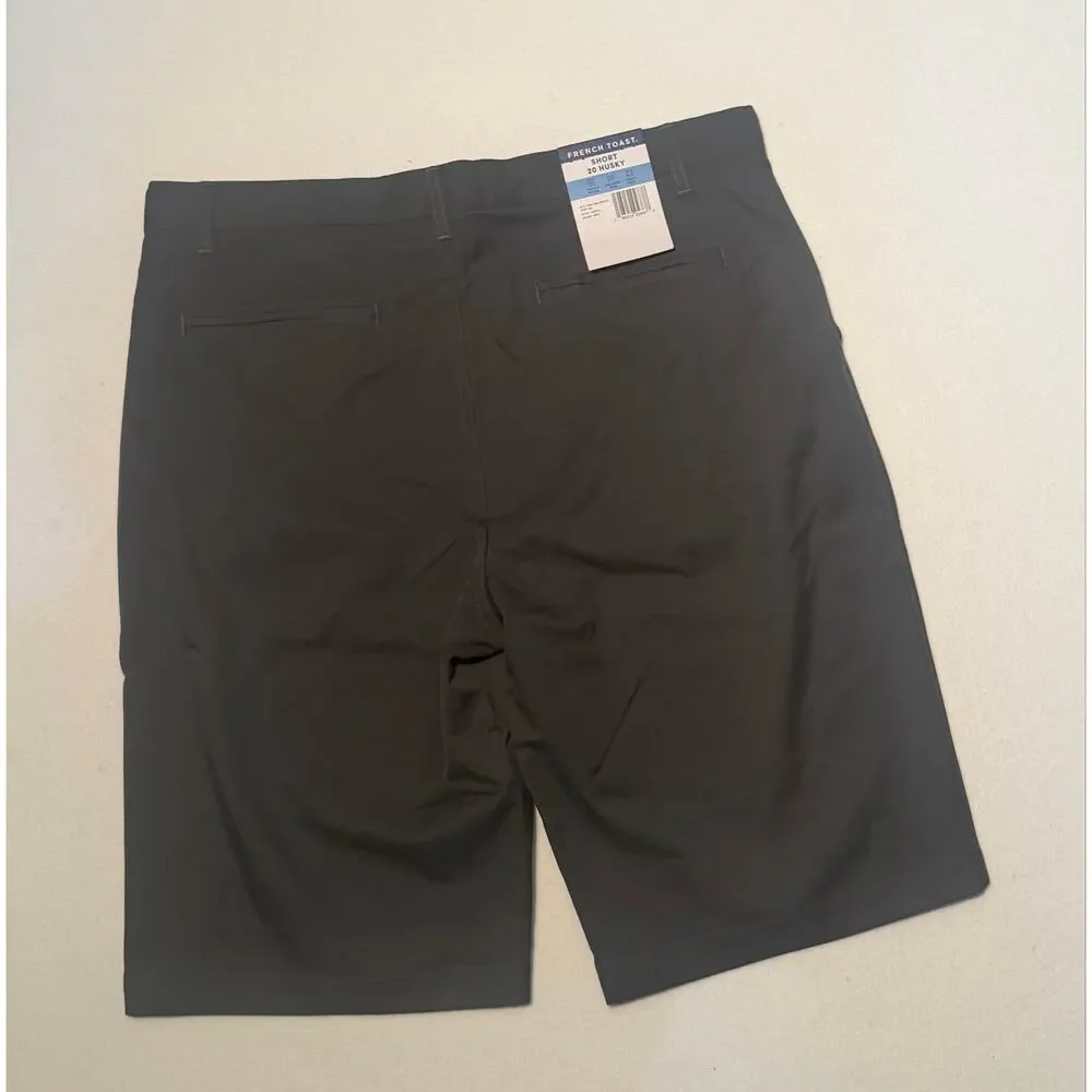 French toast kids New grey shorts with adjustable waistband